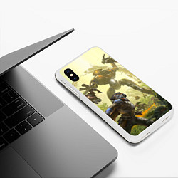 Чехол iPhone XS Max матовый Destiny 16, цвет: 3D-белый — фото 2