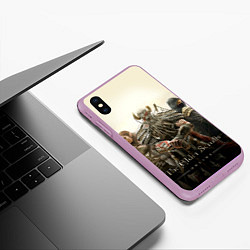 Чехол iPhone XS Max матовый TES 3, цвет: 3D-сиреневый — фото 2