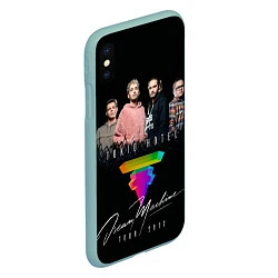 Чехол iPhone XS Max матовый Tokio Hotel: Dream Band, цвет: 3D-мятный — фото 2