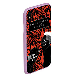 Чехол iPhone XS Max матовый Twenty One Pilots, цвет: 3D-сиреневый — фото 2