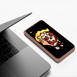 Чехол iPhone XS Max матовый Vault boy: Kamikaze, цвет: 3D-коричневый — фото 2