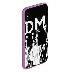 Чехол iPhone XS Max матовый Depeche mode: black, цвет: 3D-фиолетовый — фото 2