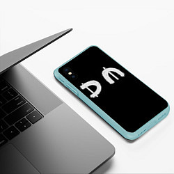 Чехол iPhone XS Max матовый DM Rock, цвет: 3D-мятный — фото 2
