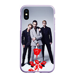 Чехол iPhone XS Max матовый Depeche Mode: Red Flower