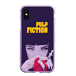 Чехол iPhone XS Max матовый Pulp Fiction: Dope Heart