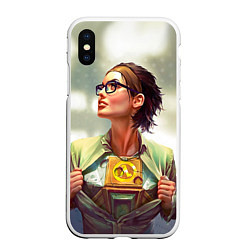 Чехол iPhone XS Max матовый HL: Alyx Vance, цвет: 3D-белый