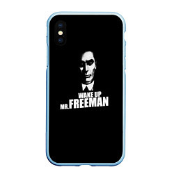 Чехол iPhone XS Max матовый Wake up Mr. Freeman