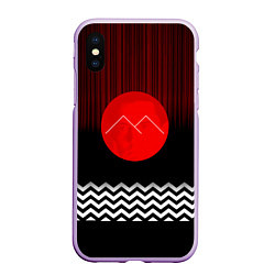 Чехол iPhone XS Max матовый Twin Peaks Sun