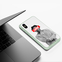 Чехол iPhone XS Max матовый Lamar Supreme, цвет: 3D-салатовый — фото 2