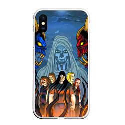 Чехол iPhone XS Max матовый Dethklok: Heroes