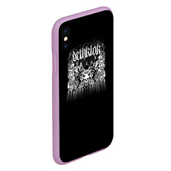 Чехол iPhone XS Max матовый Dethklok: Demons, цвет: 3D-сиреневый — фото 2