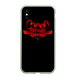 Чехол iPhone XS Max матовый Dethklok, цвет: 3D-салатовый