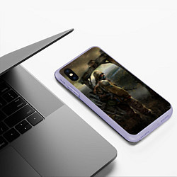 Чехол iPhone XS Max матовый STALKER: Call of Pripyat, цвет: 3D-светло-сиреневый — фото 2