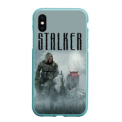 Чехол iPhone XS Max матовый STALKER: Dusk, цвет: 3D-мятный