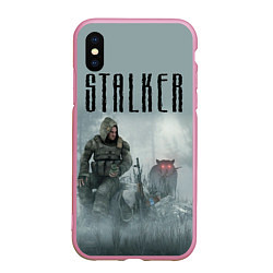 Чехол iPhone XS Max матовый STALKER: Dusk, цвет: 3D-розовый