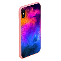 Чехол iPhone XS Max матовый Узор цвета, цвет: 3D-баблгам — фото 2