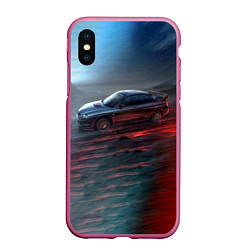 Чехол iPhone XS Max матовый Subaru