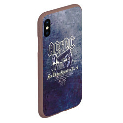 Чехол iPhone XS Max матовый ACDC пушка, цвет: 3D-коричневый — фото 2