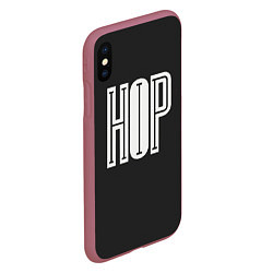 Чехол iPhone XS Max матовый Hip-Hop Inside, цвет: 3D-малиновый — фото 2