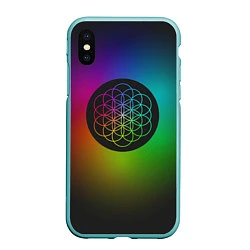 Чехол iPhone XS Max матовый Coldplay Colour