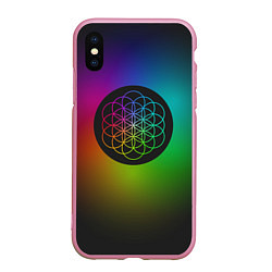 Чехол iPhone XS Max матовый Coldplay Colour