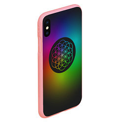 Чехол iPhone XS Max матовый Coldplay Colour, цвет: 3D-баблгам — фото 2