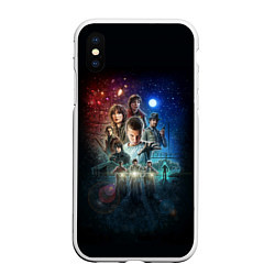 Чехол iPhone XS Max матовый Stranger Things Boys, цвет: 3D-белый