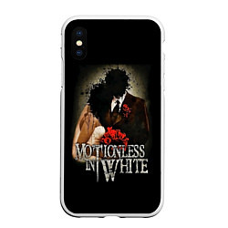 Чехол iPhone XS Max матовый Motionless in White: Love, цвет: 3D-белый