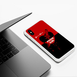 Чехол iPhone XS Max матовый Poison heart, цвет: 3D-белый — фото 2