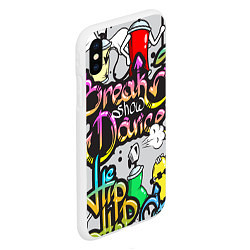 Чехол iPhone XS Max матовый Break Show Dance, цвет: 3D-белый — фото 2