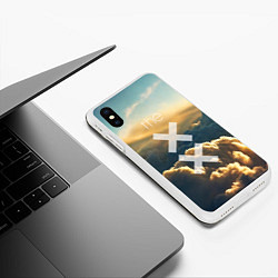 Чехол iPhone XS Max матовый The XX: Clouds, цвет: 3D-белый — фото 2