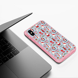 Чехол iPhone XS Max матовый Рождественская Милота, цвет: 3D-баблгам — фото 2
