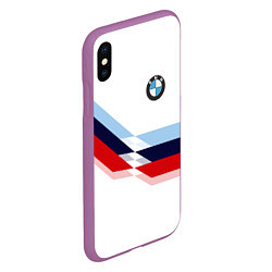 Чехол iPhone XS Max матовый BMW БМВ WHITE, цвет: 3D-фиолетовый — фото 2