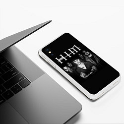 Чехол iPhone XS Max матовый HIM Rock, цвет: 3D-белый — фото 2