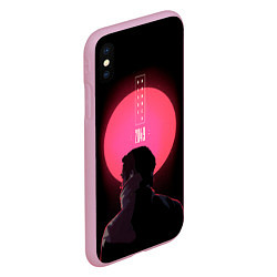 Чехол iPhone XS Max матовый Blade Runner: Acid sun, цвет: 3D-розовый — фото 2