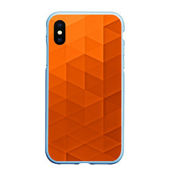 Чехол iPhone XS Max матовый Orange abstraction