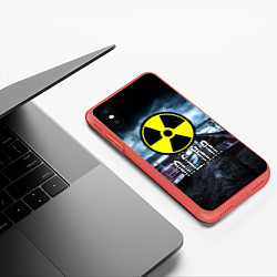 Чехол iPhone XS Max матовый S.T.A.L.K.E.R: Леха, цвет: 3D-красный — фото 2
