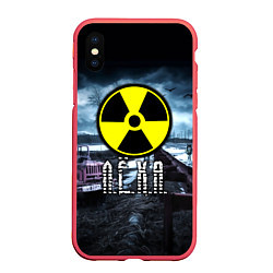 Чехол iPhone XS Max матовый S.T.A.L.K.E.R: Леха, цвет: 3D-красный