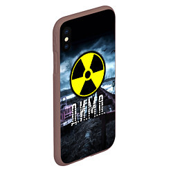 Чехол iPhone XS Max матовый S.T.A.L.K.E.R: Дима, цвет: 3D-коричневый — фото 2