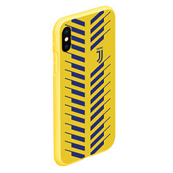 Чехол iPhone XS Max матовый FC Juventus: Creative, цвет: 3D-желтый — фото 2
