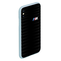Чехол iPhone XS Max матовый BMW M BLACK & GREY, цвет: 3D-голубой — фото 2