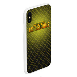 Чехол iPhone XS Max матовый PUBG: Lines Bright, цвет: 3D-белый — фото 2