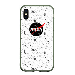 Чехол iPhone XS Max матовый NASA: Moonlight