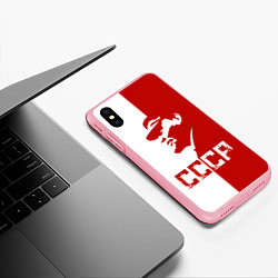 Чехол iPhone XS Max матовый Ленин СССР, цвет: 3D-баблгам — фото 2