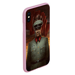 Чехол iPhone XS Max матовый Wolfenstein: Wilhelm Strasse, цвет: 3D-розовый — фото 2