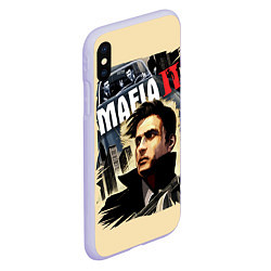 Чехол iPhone XS Max матовый MAFIA II, цвет: 3D-светло-сиреневый — фото 2