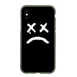 Чехол iPhone XS Max матовый Lil Peep: RIP Smile