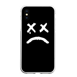 Чехол iPhone XS Max матовый Lil Peep: RIP Smile