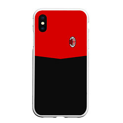 Чехол iPhone XS Max матовый АC Milan: R&B Sport