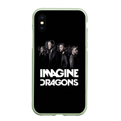 Чехол iPhone XS Max матовый Imagine Dragons: Boy Band, цвет: 3D-салатовый